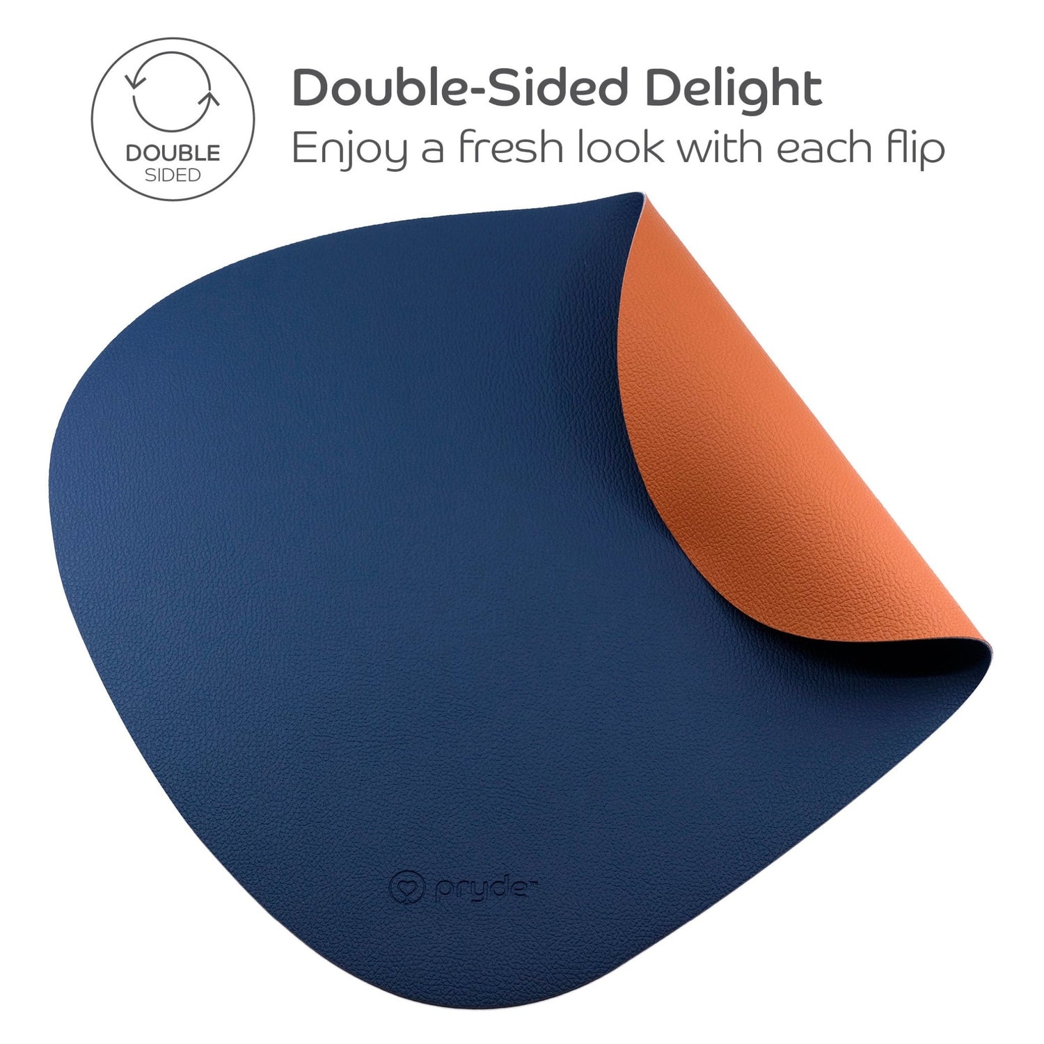 Complete Dining Set with Reversible Chestnut &amp; Navy Dining Mat - Pryde Pets