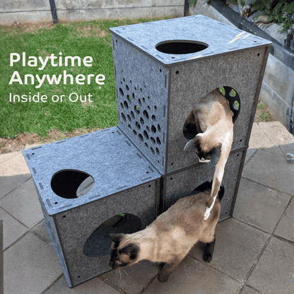 Modular Cat Cube (Charcoal) - Pryde Pets
